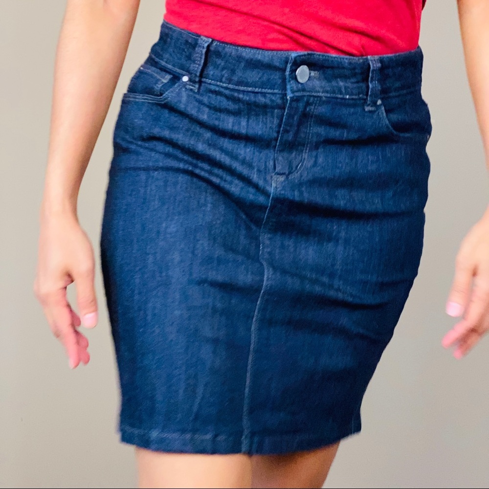 ANN TAYLOR Women's Denim pencil skirt size 0